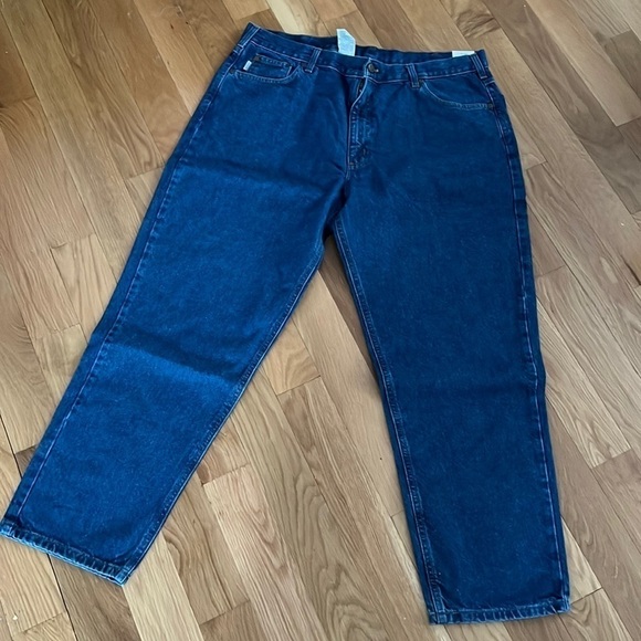 Carhartt NWT Relaxed Fit Work Dungaree Size 42x30 B17 DST - Picture 1 of 9